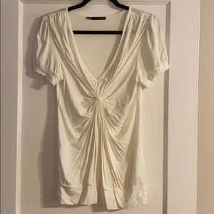 NWOT V-Neck Knot Detail Blouse